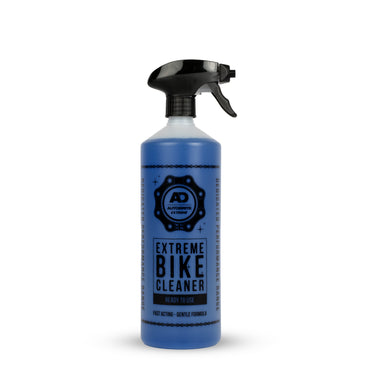 Blue mountain bike cleaner