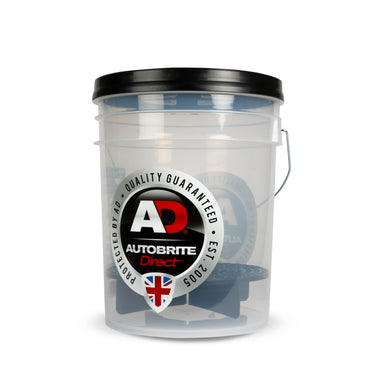 Clear Detailing Bucket With Gamma Seal Dirt Guard (Black)