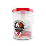 Clear Detailing Bucket With Gamma Seal Dirt Guard (Red)