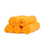 Edgeless buffing super soft orange towel