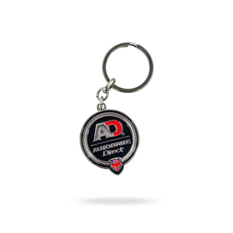 Metal Round Ad Keychain