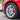 wheel half covered with Tyre Gloss