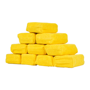 Picture of 10 yellow applicators stacked on top of each other